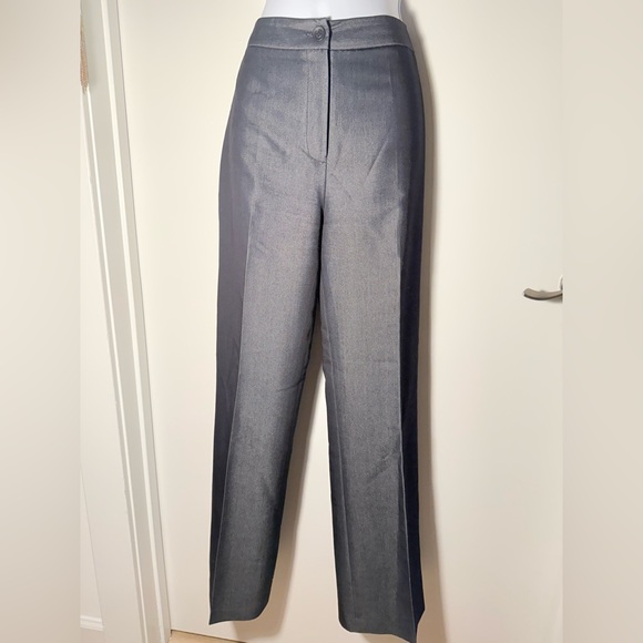 Lena Gabrielle Pant-Suit Set. Metallic Grey. Size 8. - Picture 5 of 8